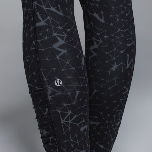 Lululemon Speed Tight III Full-On Luxtreme Star Crushed Coal Black Size 6 - Picture 3 of 10